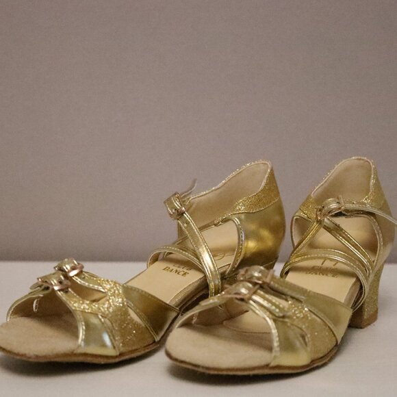Golden Dance Shoes - Picture 1 of 8